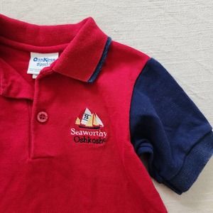 Vintage Oshkosh Sailboat Polo Shirt 2t